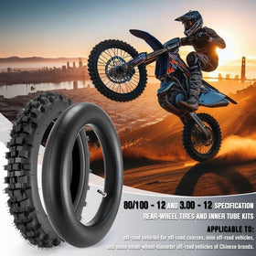 Lucky Seven close-up of knobby tread demonstrating grip on dirt