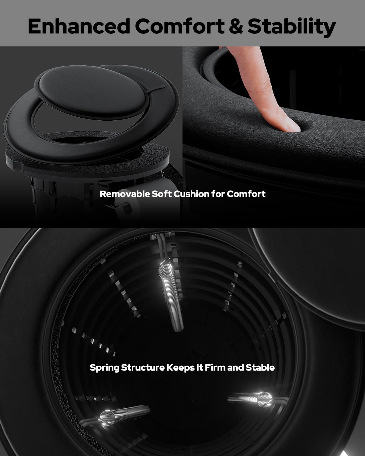 LuckyNov height adjustment lock detail showing secure customizable fit