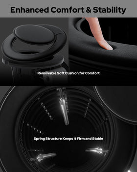 LuckyNov height adjustment lock detail showing secure customizable fit