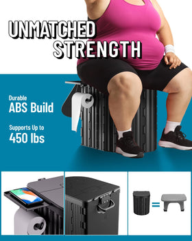 LuckyNov phone tray and TP holder displayed for organized, hands-free convenience
