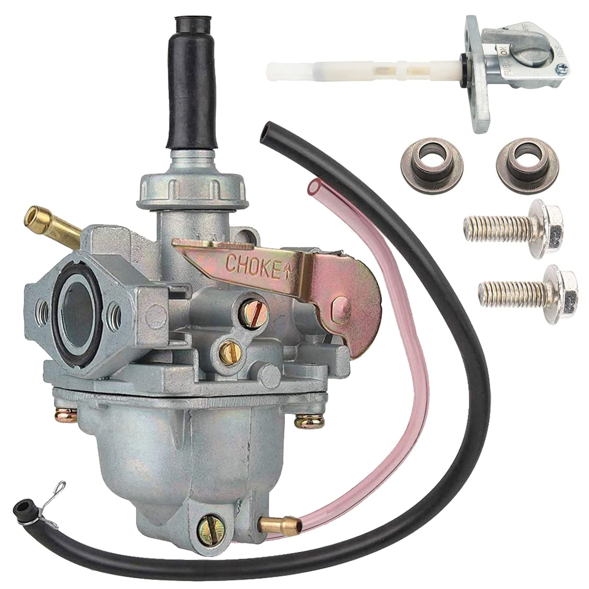 LuckySlycyc carburetor front view showing clean intake for easy replacement
