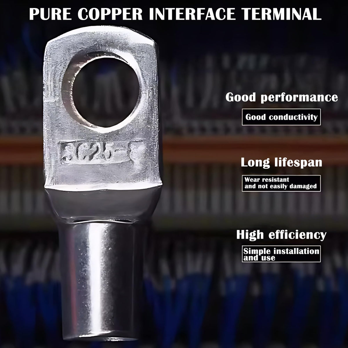Cutaway showing LuckySlycyc pure copper conductor providing high conductivity benefit