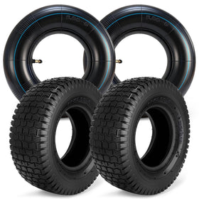 LuckySlycyc front view of tire and tube set showing full profile and durability benefit
