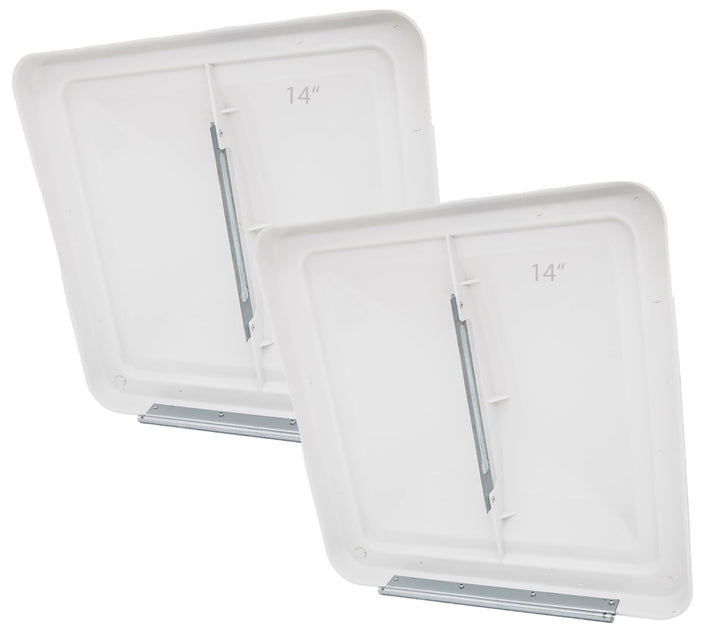LuckySlycyc front view of 14-inch vent cover showing clean fit and improved protection