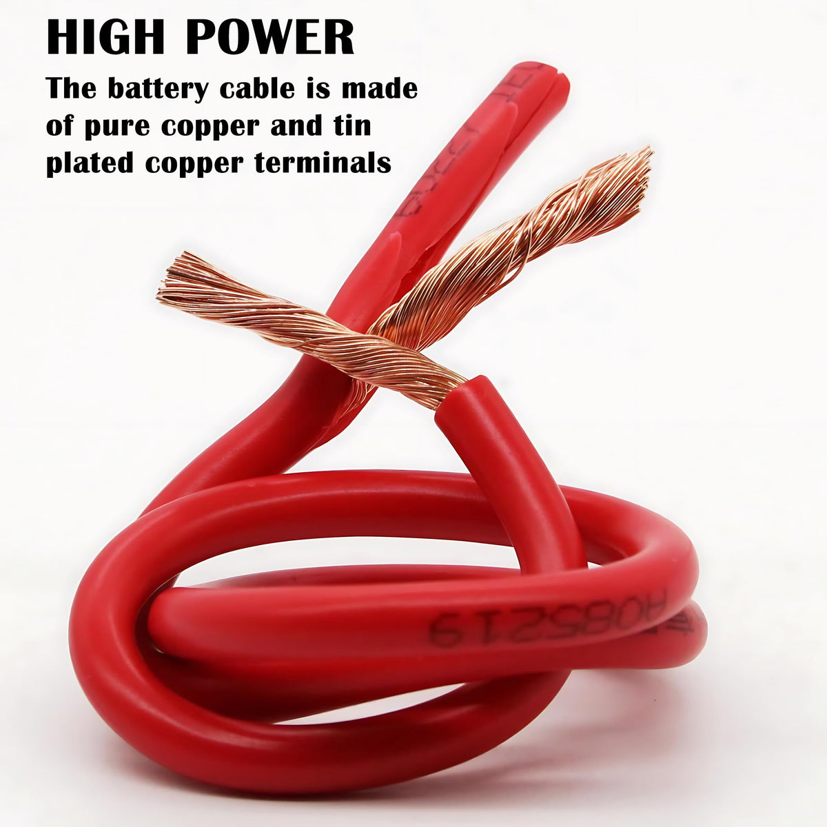 LuckySlycyc cable in use connecting battery to inverter delivering reliable power transfer