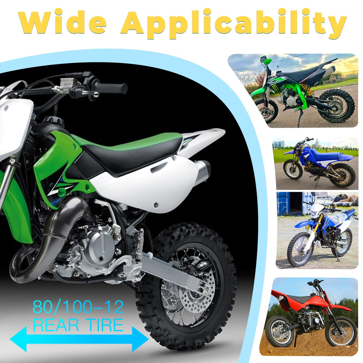 LuckySlycyc dirt bike on trail using tire showing enhanced traction and confidence