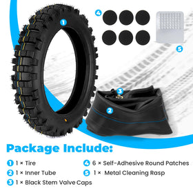 LuckySlycyc repair kit contents with patches and rasp for fast on-trail fixes