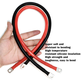 LuckySlycyc cable alongside ruler showing three-foot length for compact routing convenience