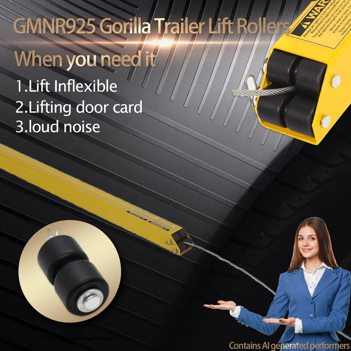 luclyyasys rollers next to ruler showing 1 inch diameter and 1-3/4 inch length for fit confirmation