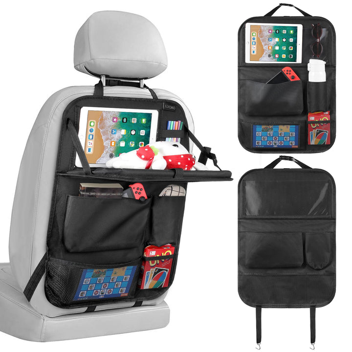 LUCMO front view showing full organizer and neat storage benefit
