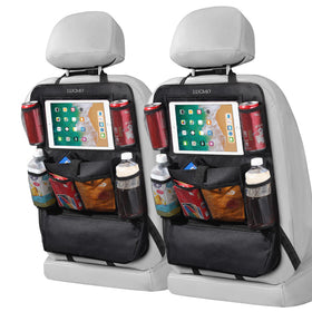 LUCMO front view organizer protecting seatback and organizing items