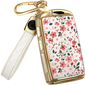 Lucrum front view showing cover and included keychain for stylish protection