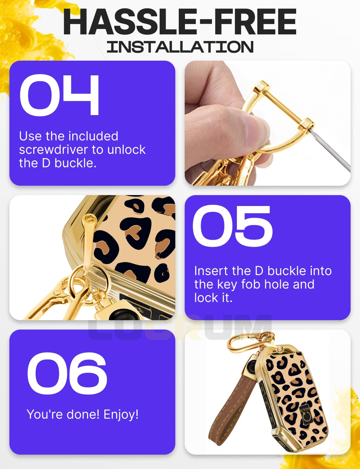 Lucrum key fob clipped to a bag demonstrating convenient everyday carry
