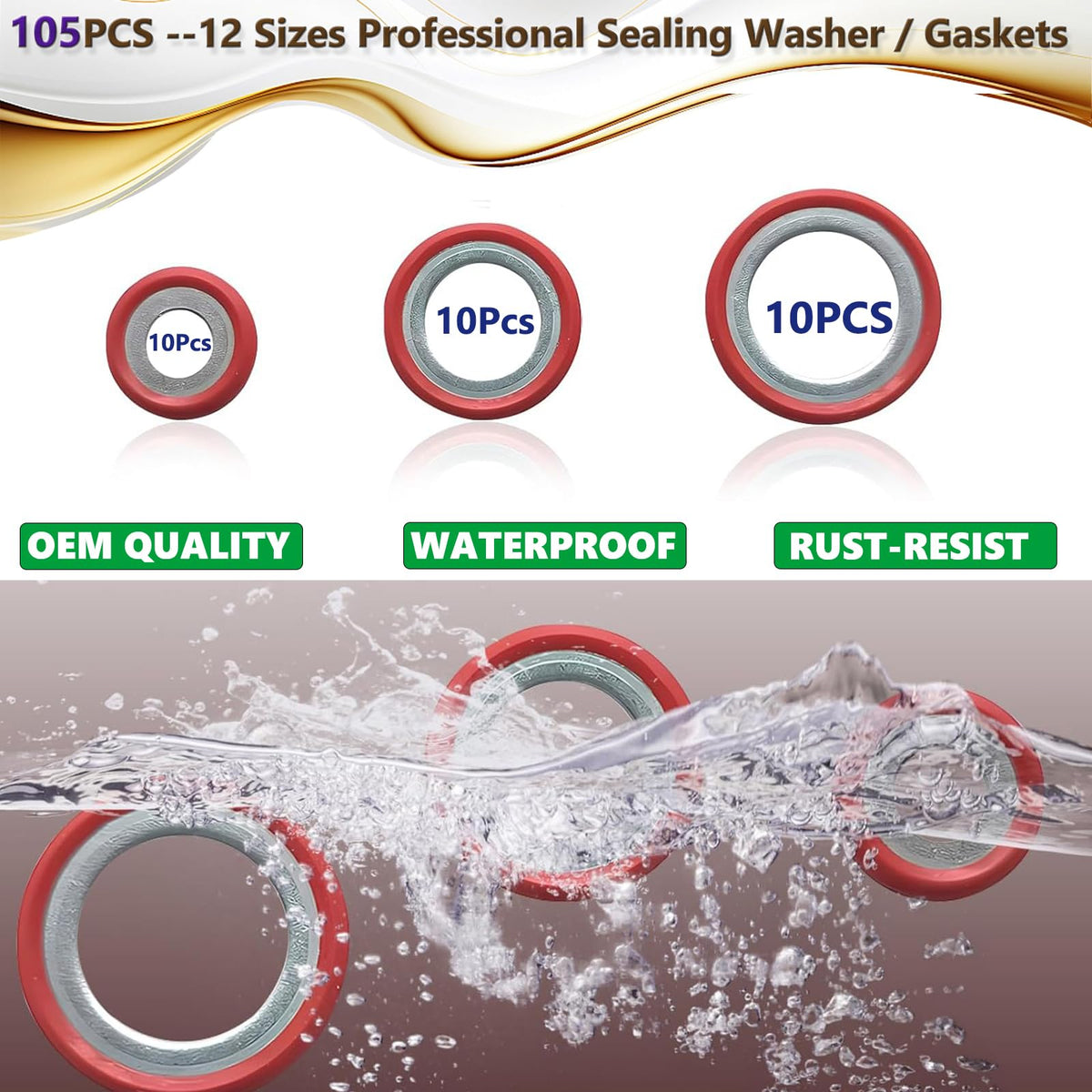 Lucstar nitrile O-ring edge detail showing resilient material performance