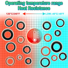 Lucstar O rings beside a ruler for clear size comparison and accurate fit