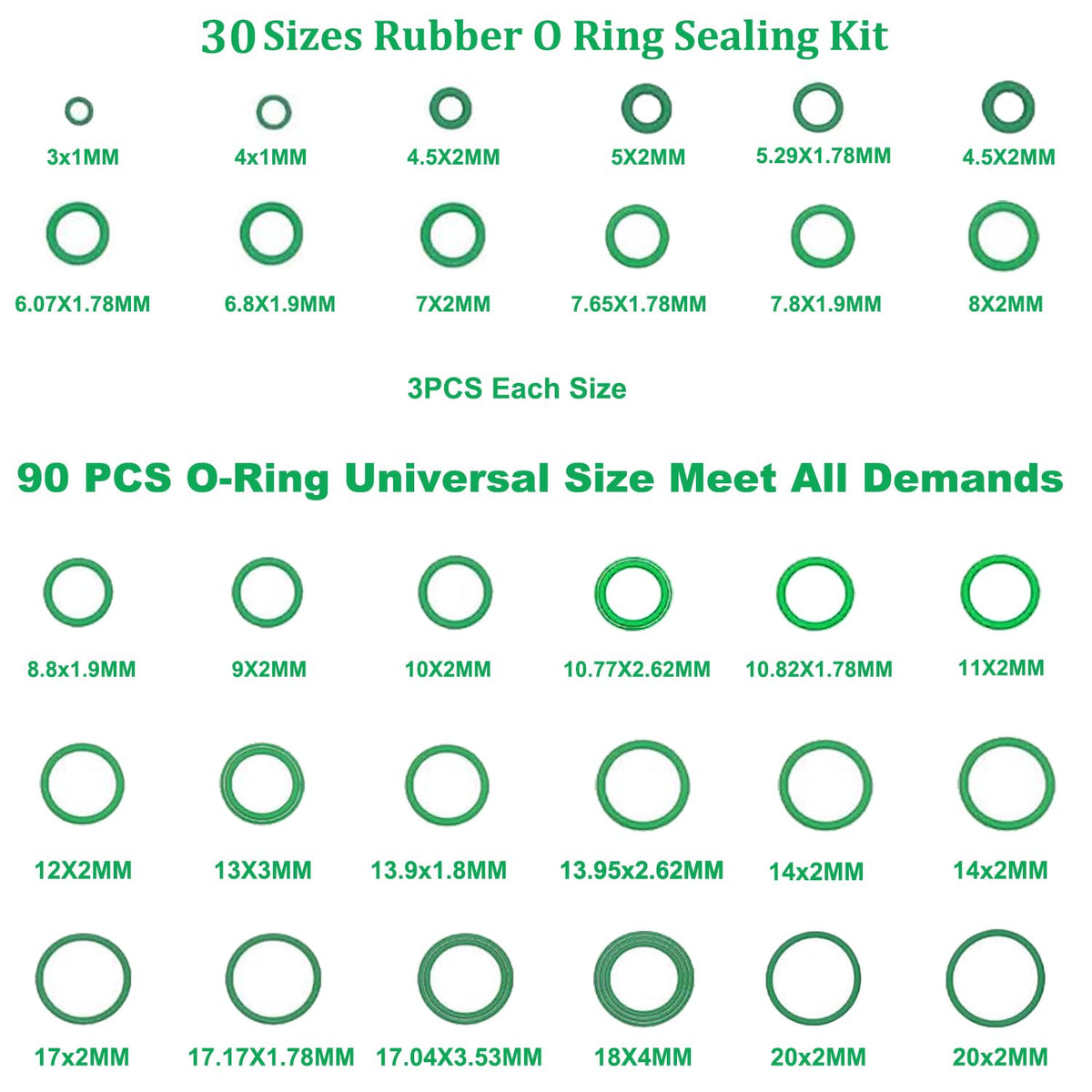 Lucstar sealing washers in sorted tray showing quick size selection benefit