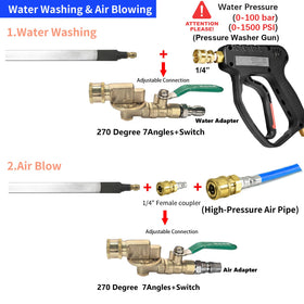 Lucstar 270° brass swivel connector detail reducing hose twisting and leaks