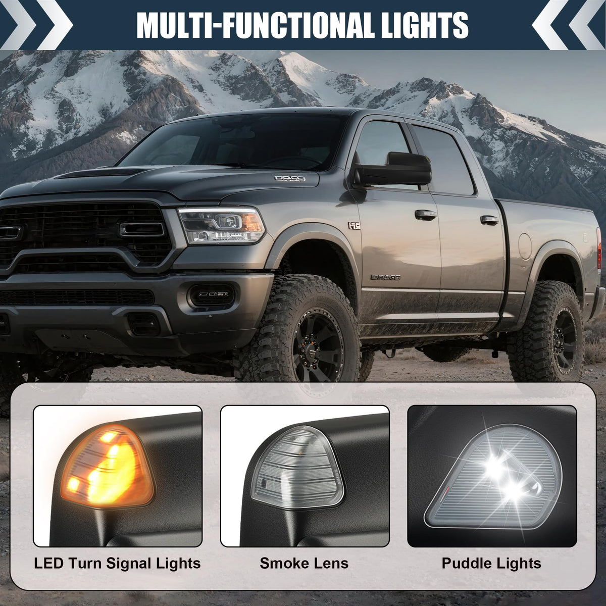 LUCTEND LED turn signal detail improves lane-change visibility