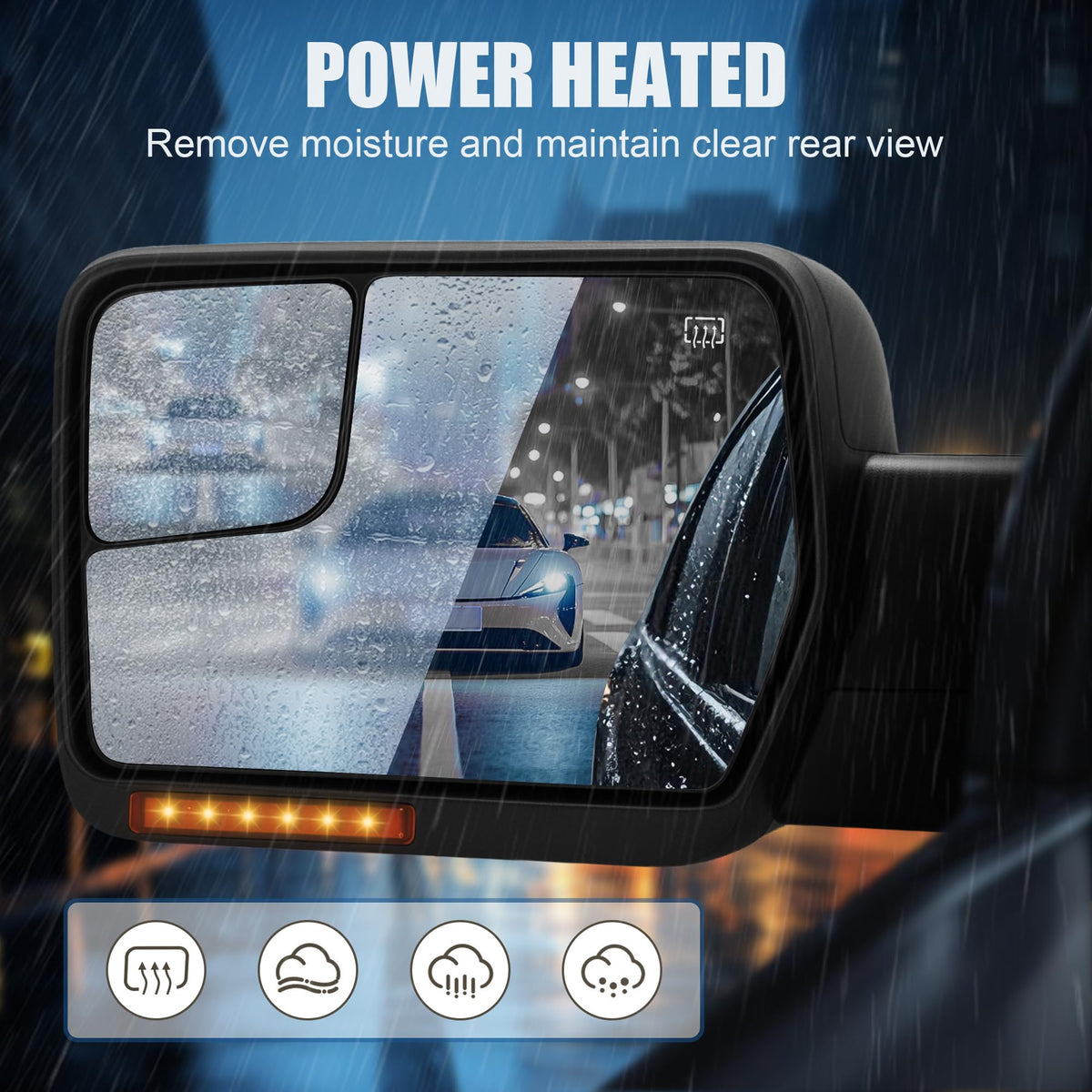 LUCTEND puddle light illuminating ground for safer vehicle entry