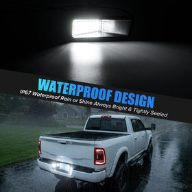 LUDARM installed on RAM 3500 rear bumper improves visibility benefit