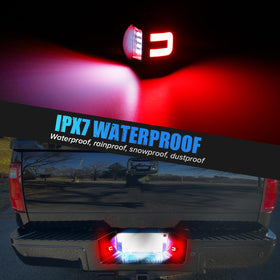 LUDARM nighttime vehicle rear view showing enhanced visibility and modern appearance