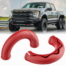 LUGDTIME red tow hook cover front view showing bright accent and fit