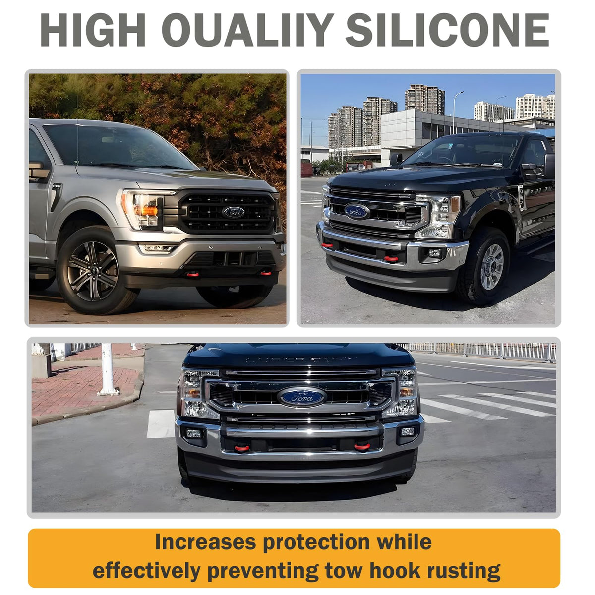 LUGDTIME red cover on Ford F150 side profile for improved appearance