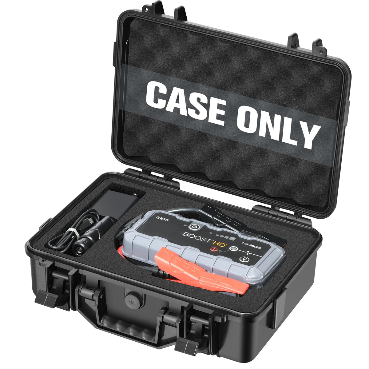 LUGECASE front view showing snug protection for NOCO GB70