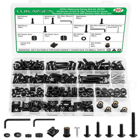 LuKaiSen transparent case showing organized 207PCS kit for quick access