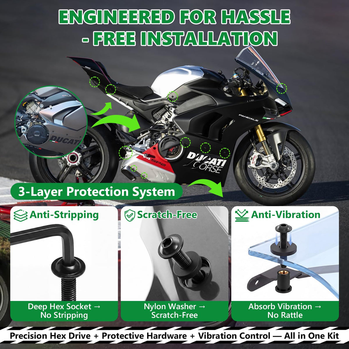 LuKaiSen rubber well nuts with speed clips for secure windshield mounts