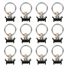 lukar front view of 12-pack L-track fittings shows compact, ready-to-install anchors