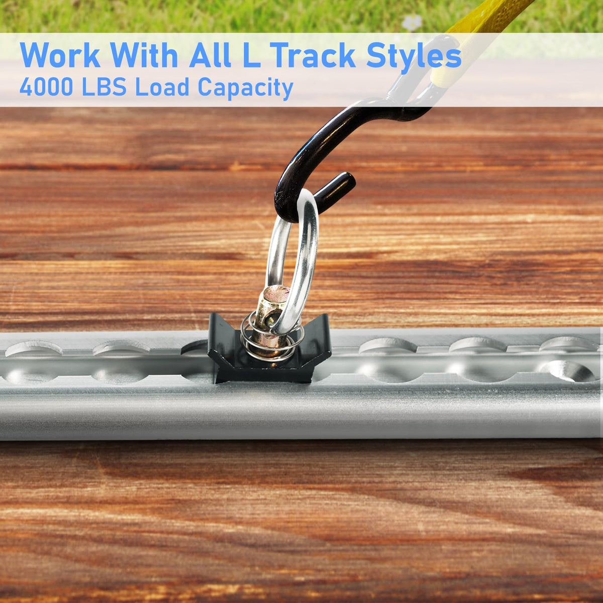 lukar anchored straps securing motorcycle in trailer showing heavy-duty cargo stability