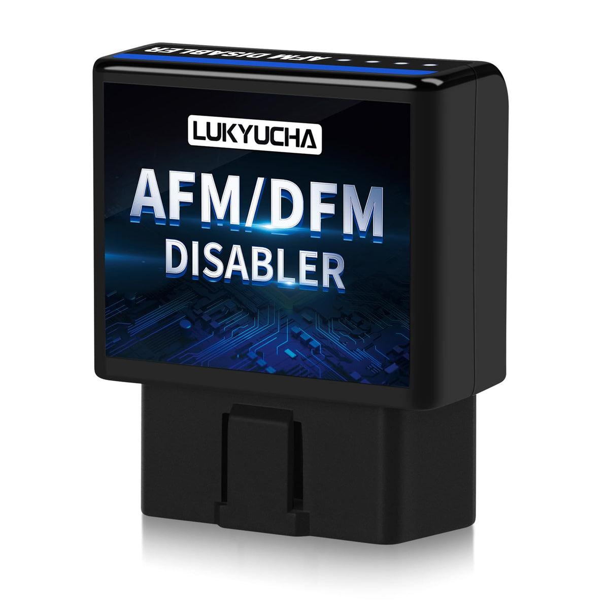 LUKYUCHA AFM disabler front view showing compact design and plug benefits