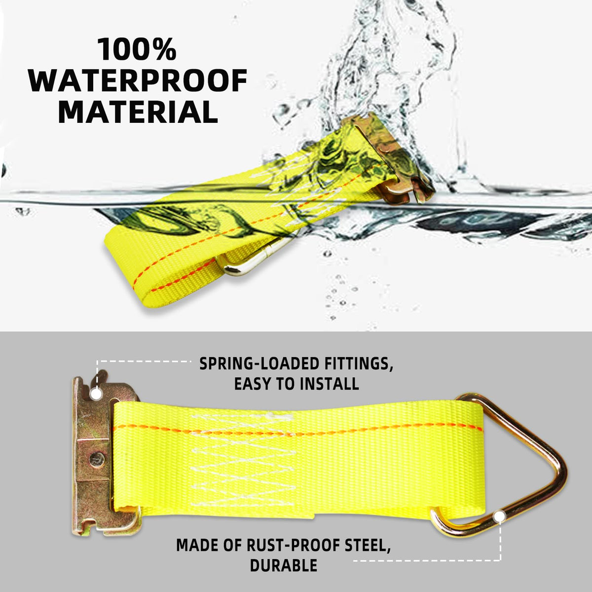 LULU CARGO CONTROL reinforced polyester webbing texture for abrasion resistance