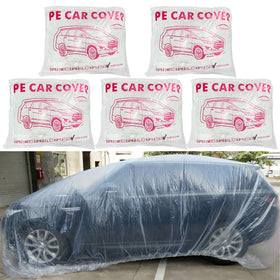 LuliKa front view clear car cover showing full protection benefit