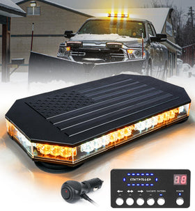 LUMENIX front view showing American Flag lens and bright warning benefit