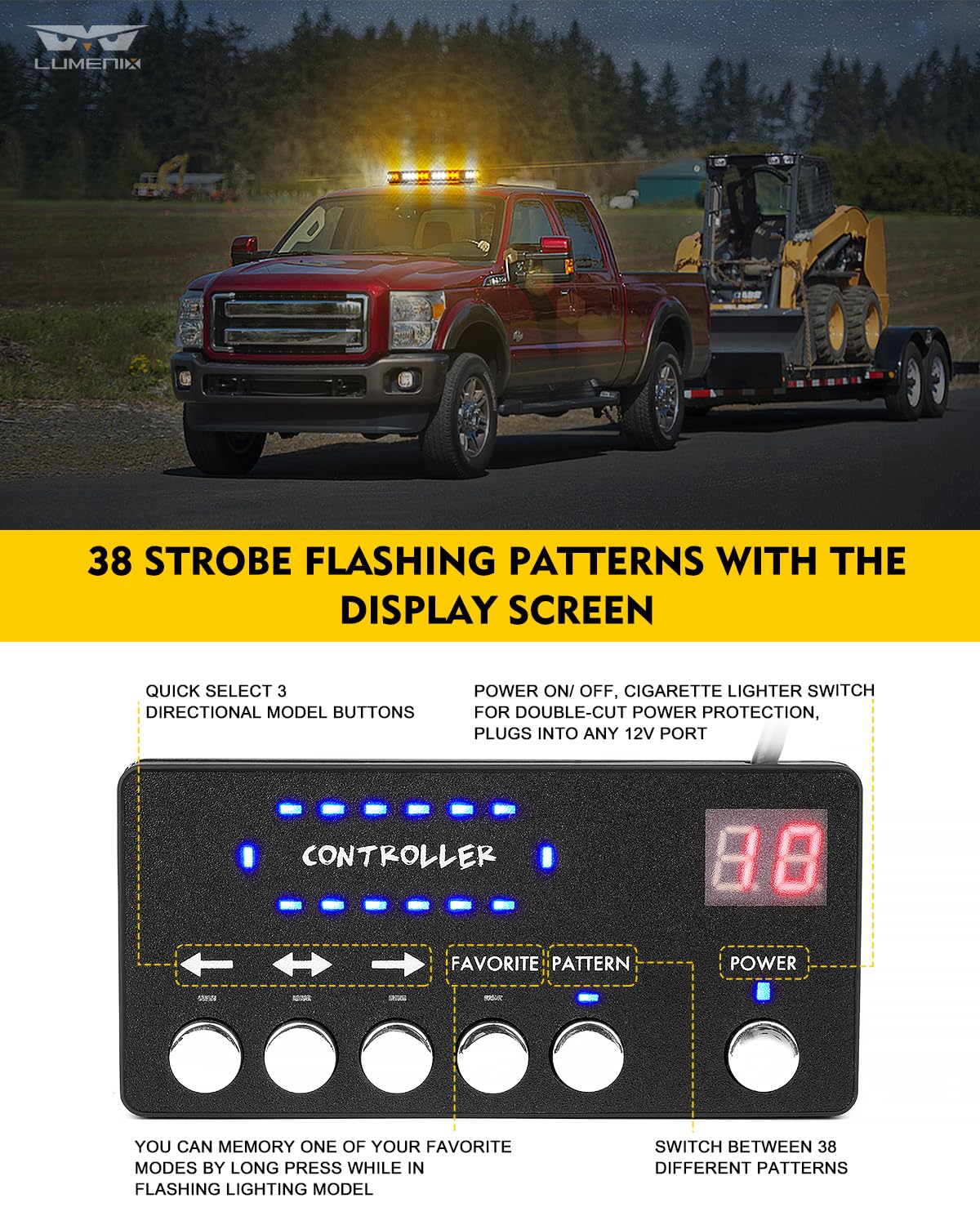 LUMENIX strong magnetic mounts with rubber pads for secure hold benefit