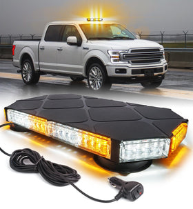 LUMENIX front view light bar showing amber and white LEDs for improved visibility