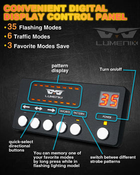 LUMENIX adhesive-mount installation on vehicle for fast setup