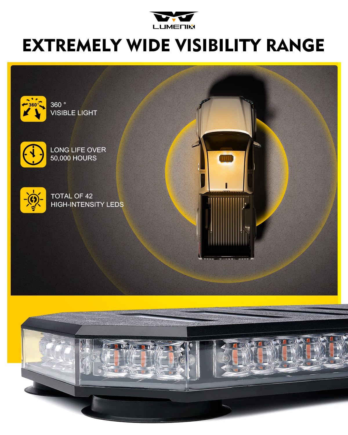 LUMENIX reinforced magnetic base detail providing secure attachment