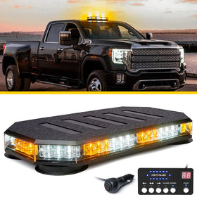 LUMENIX front view of light bar showing bright beacon for clear visibility