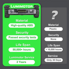 Lumimotor mounted on a UTV roll bar demonstrating secure attachment