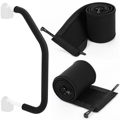 Lumina Garden front view of neoprene rail cover showing fit and protection