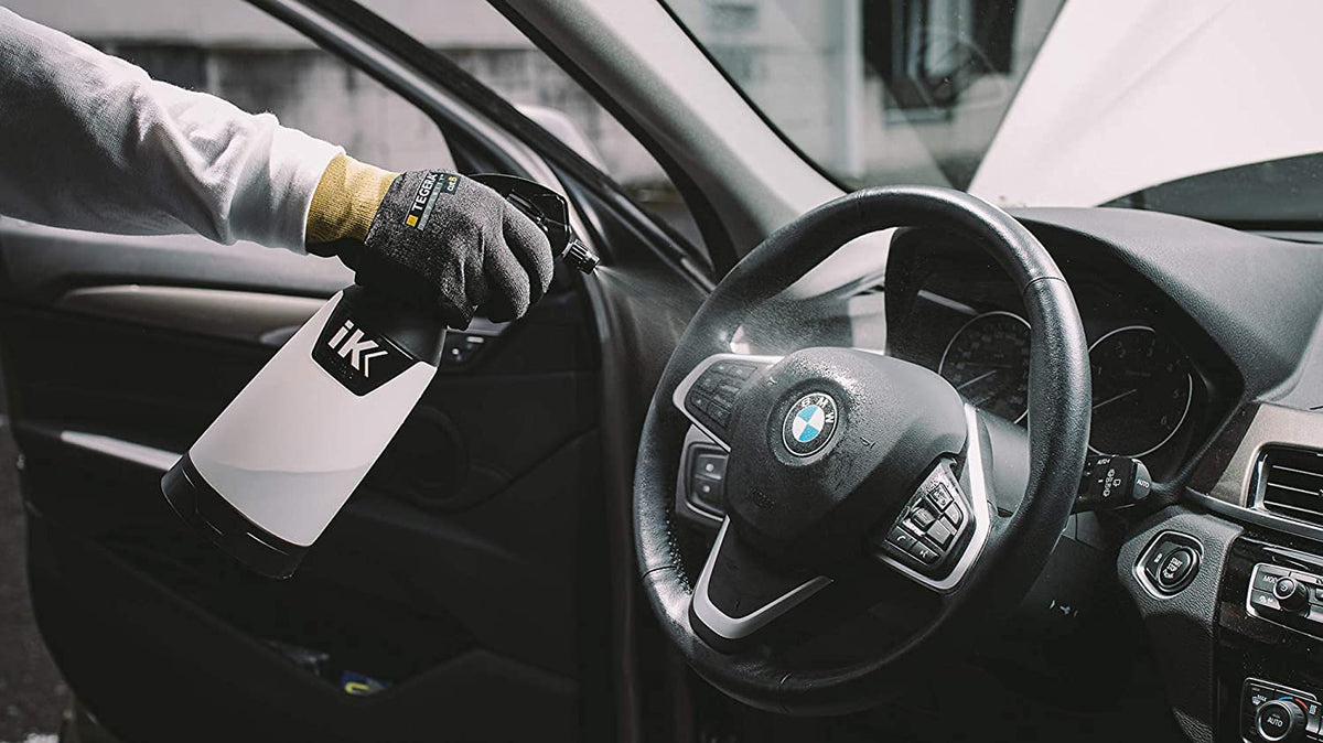 Lumintrail IK Multi TR 1 in use detailing a car interior for efficient cleaning