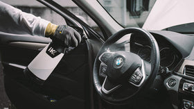 Lumintrail IK Multi TR 1 in use detailing a car interior for efficient cleaning