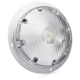 Lumitronics close-up of molded lens showing clarity and durable protection benefit