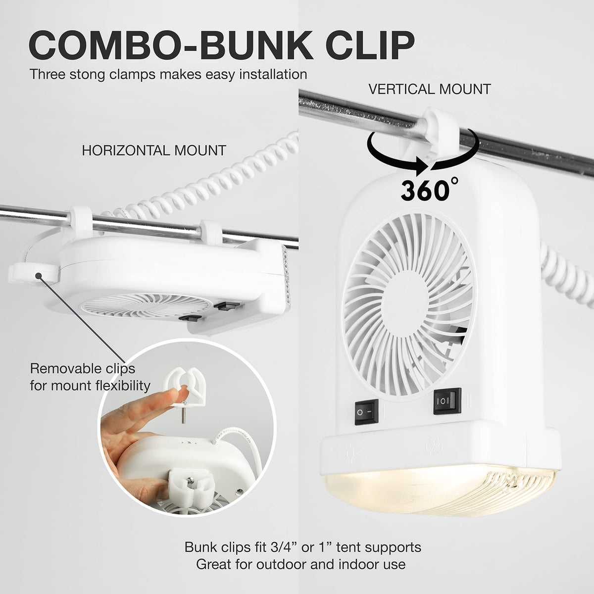 Lumitronics extendable coiled cord and 12V plug, long-reach benefit