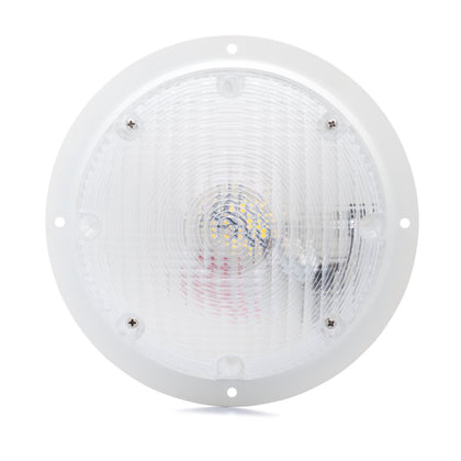 Lumitronics front view showing white surface-mount light and even illumination