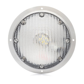 Lumitronics front view showing round LED face and even illumination benefit