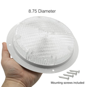 Lumitronics illuminating an awning area for campsite tasks and visibility